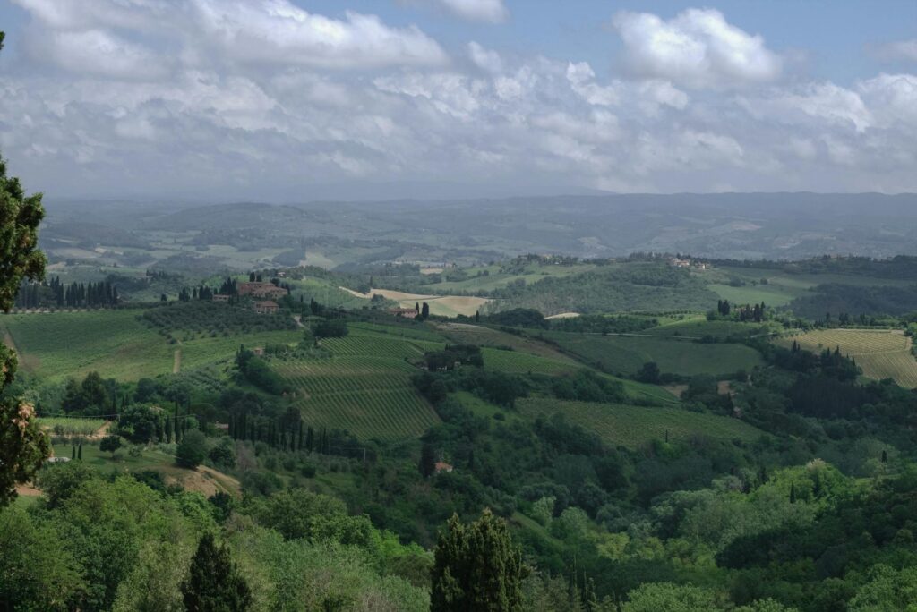 Paesaggio che ritrae le Colline Umbre