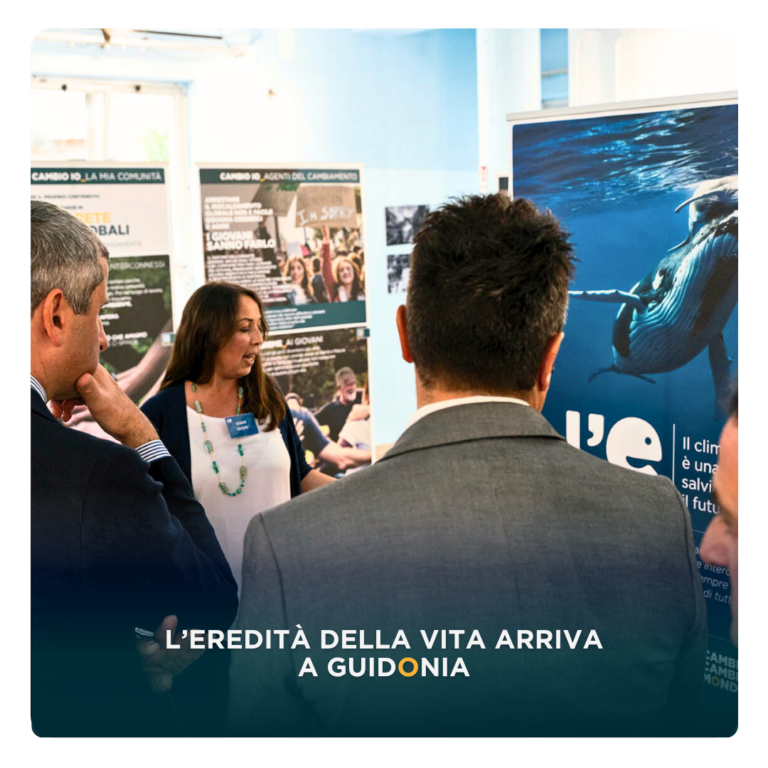 Copertina della mostra “L’eredità della vita” a Guidonia Montecelio.
