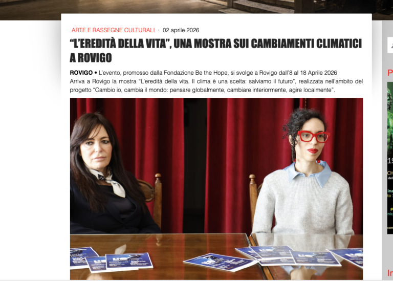 Articolo di giornale online - Rovigo in città
